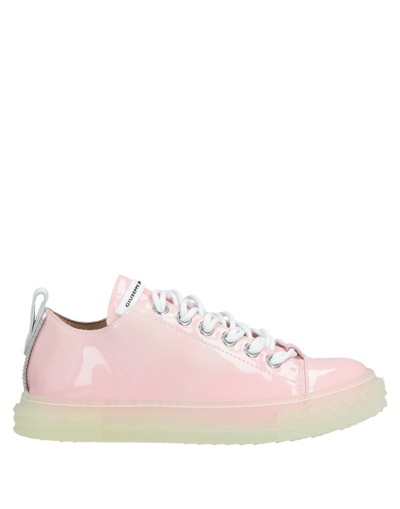 Shop Giuseppe Zanotti Woman Sneakers Pink Size 7 Soft Leather