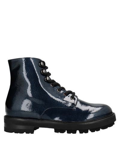 Shop Agl Attilio Giusti Leombruni Agl Woman Ankle Boots Midnight Blue Size 9.5 Soft Leather