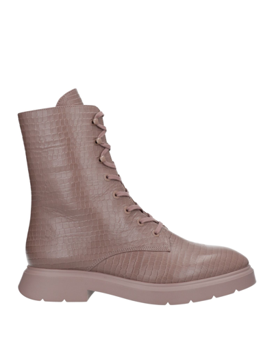 Shop Stuart Weitzman Woman Ankle Boots Khaki Size 6.5 Soft Leather In Beige