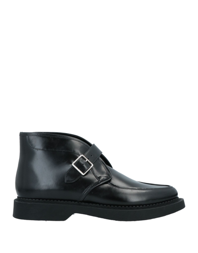 Shop Saint Laurent Man Ankle Boots Black Size 8 Soft Leather