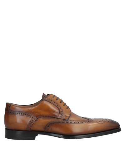 Shop Stefano Branchini Lace-up Shoes In Camel