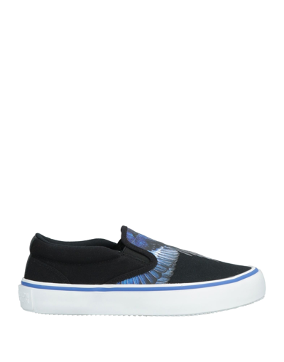 Marcelo Burlon County Of Milan Marcelo Burlon Man Sneakers Black Size 8 Textile Fibers In Black