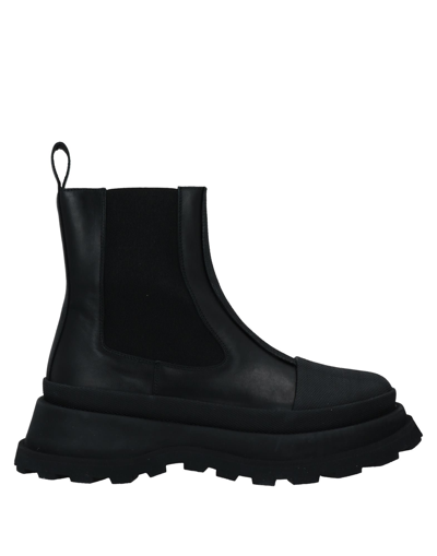 Shop Jil Sander Woman Ankle Boots Black Size 6 Soft Leather