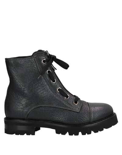 Shop Agl Attilio Giusti Leombruni Agl Woman Ankle Boots Lead Size 8 Soft Leather In Grey