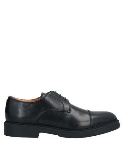 Shop Stefano Branchini Man Lace-up Shoes Black Size 12 Soft Leather