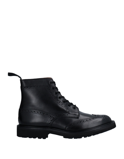 Shop Tricker's Ankle Boots In Black