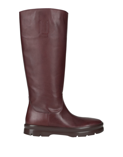 Shop The Row Woman Boot Cocoa Size 8 Calfskin In Brown