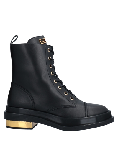 Shop Giuseppe Zanotti Woman Ankle Boots Black Size 7 Leather