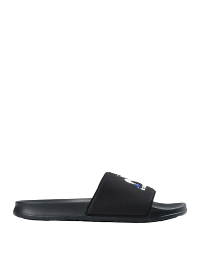 Shop Le Coq Sportif Slide Logo Man Sandals Black Size 10.5 Textile Fibers