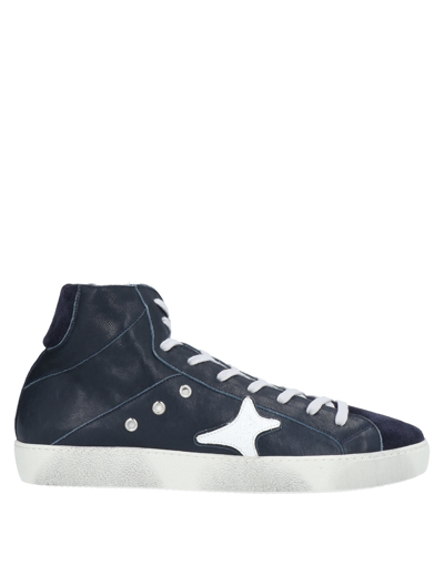 Shop Ama Brand Sneakers In Dark Blue