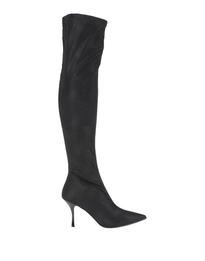 Shop Divine Follie Woman Boot Black Size 7 Natural Rubber