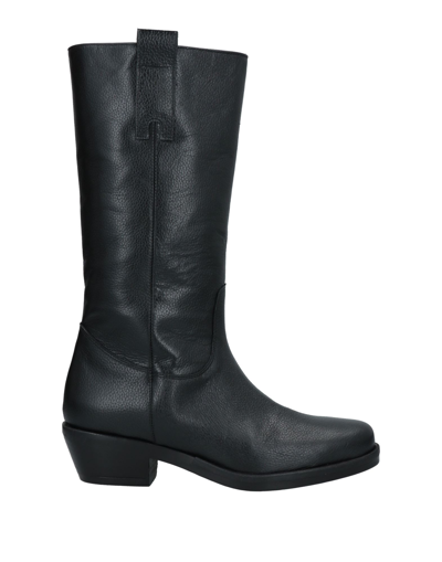 Shop Lorenzo Mari Woman Knee Boots Black Size 9 Soft Leather