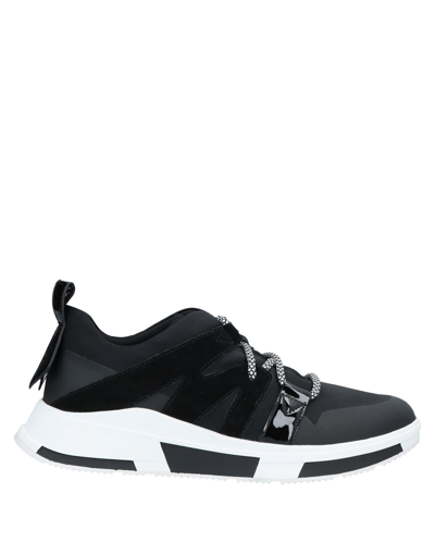 Shop Fitflop Woman Sneakers Black Size 5 Lycra, Rubber