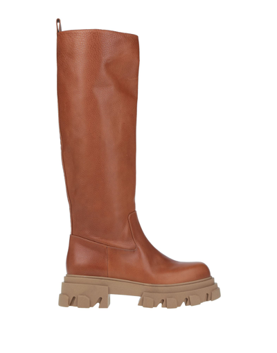 Shop Lerre Woman Boot Tan Size 8 Soft Leather In Brown