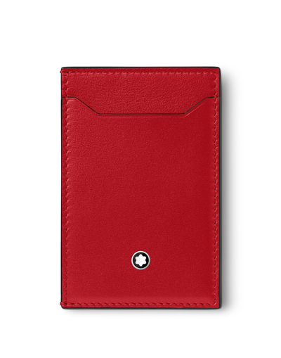 Shop Montblanc Meisterstück Pocket 3cc Man Document Holder Red Size - Calfskin