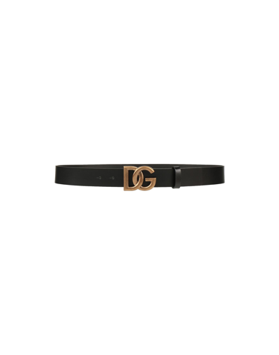 Shop Dolce & Gabbana Man Belt Black Size 39.5 Calfskin