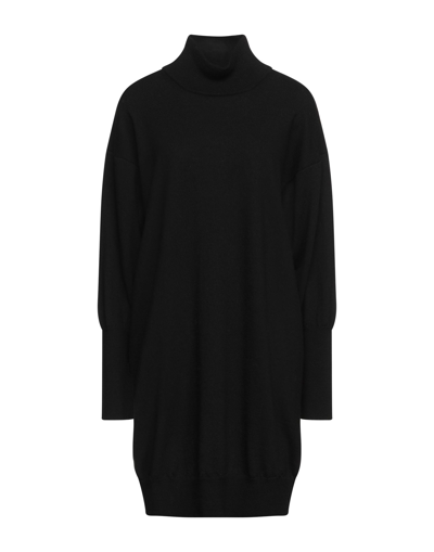 Shop Dondup Woman Mini Dress Black Size 8 Wool