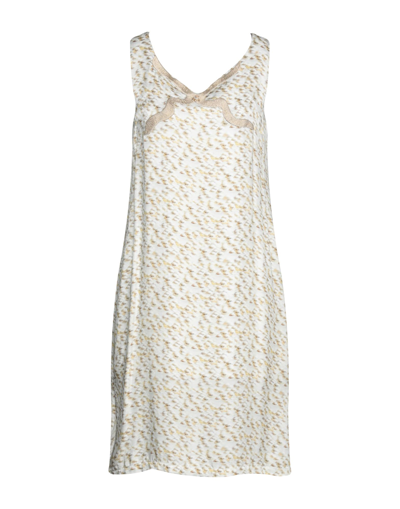 Shop Elisa Cavaletti By Daniela Dallavalle Woman Mini Dress Light Grey Size 10 Viscose, Elastane