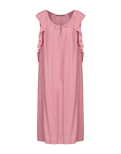 Shop 19.70 Nineteen Seventy Woman Midi Dress Pastel Pink Size 12 Viscose