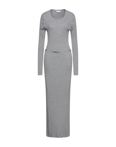 Shop Gabriela Hearst Long Dresses In Grey