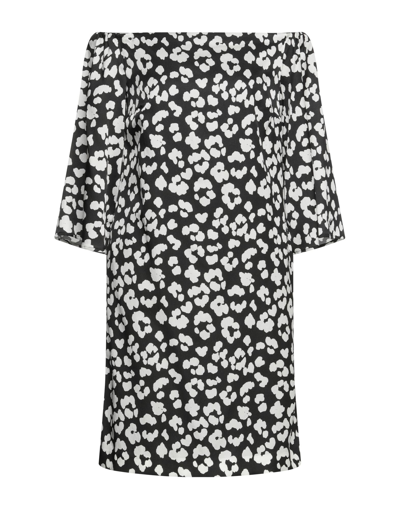 Shop Clips Woman Mini Dress Black Size 6 Polyamide, Silk, Elastane