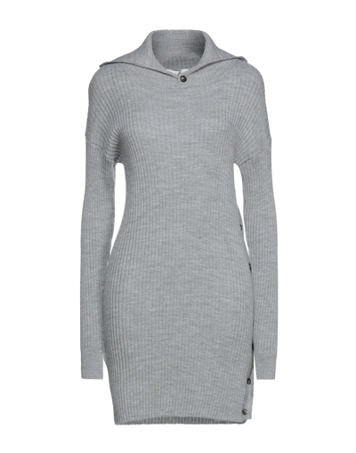 Shop Tela Short Dresses In Light Grey