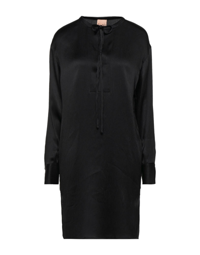 Shop Nude Woman Mini Dress Black Size 8 Acetate, Silk