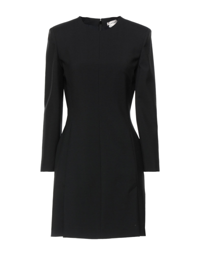 Shop Alexander Mcqueen Woman Mini Dress Black Size 4 Wool