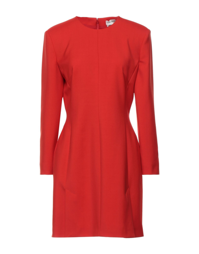 Shop Alexander Mcqueen Woman Mini Dress Red Size 4 Wool