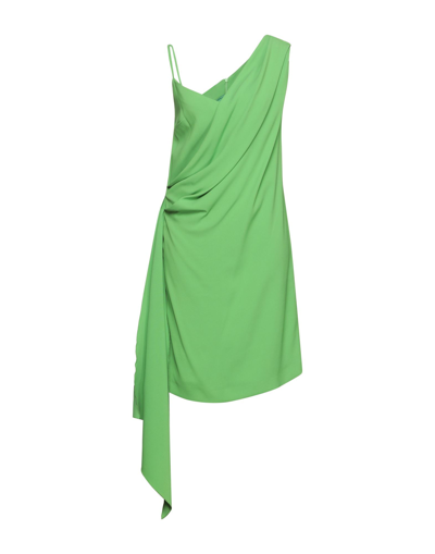 Shop Clips Woman Mini Dress Green Size 8 Viscose, Acetate, Elastane