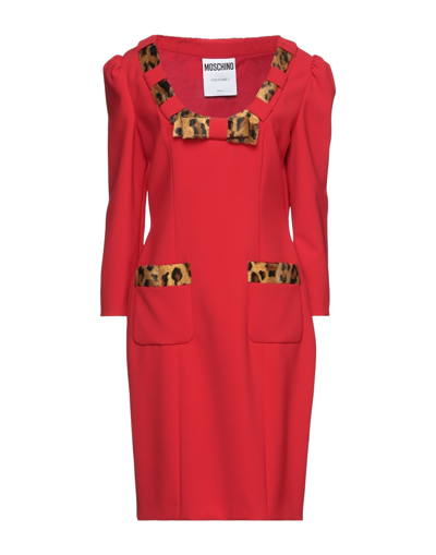 Moschino Midi Dresses In Red