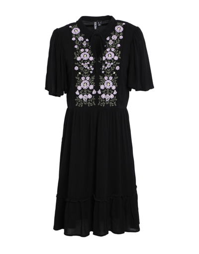 Shop Pieces Woman Mini Dress Black Size S Ecovero Viscose