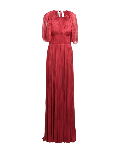 Shop Maria Lucia Hohan Long Dresses In Red