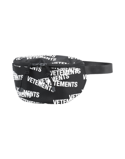 Shop Vetements Belt Bag Black Size - Polyamide
