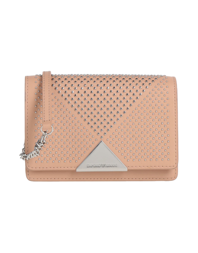 Shop Emporio Armani Handbags In Blush