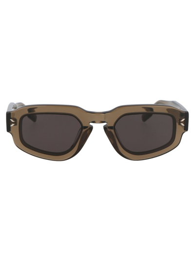 Shop Mcq By Alexander Mcqueen Mcq Alexander Mcqueen Rectangular Frame Sunglasses In Brown