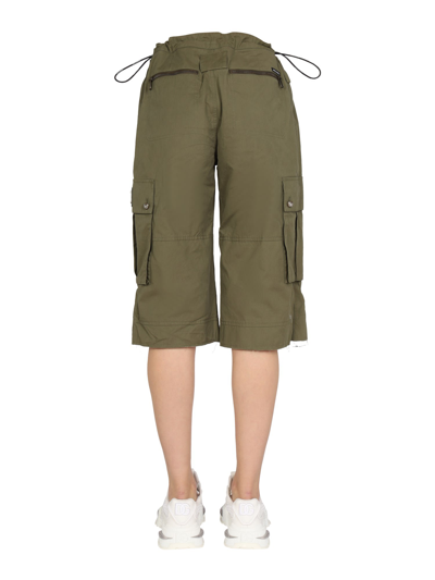 Shop Dolce & Gabbana Bermuda Cargo In Militare