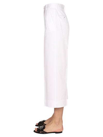 Shop Dolce & Gabbana Gabardine Pants In Bianco