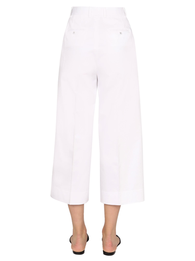 Shop Dolce & Gabbana Gabardine Pants In Bianco