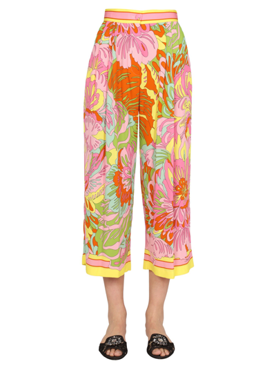 Shop Dolce & Gabbana 60s Print Pants In Multicolor
