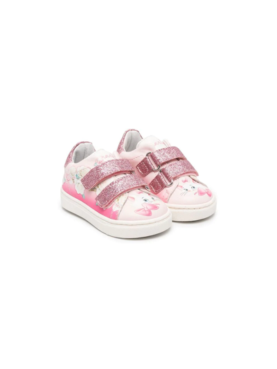 Shop Monnalisa Aristocat-print Sneakers In Pink