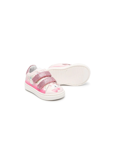 Shop Monnalisa Aristocat-print Sneakers In Pink