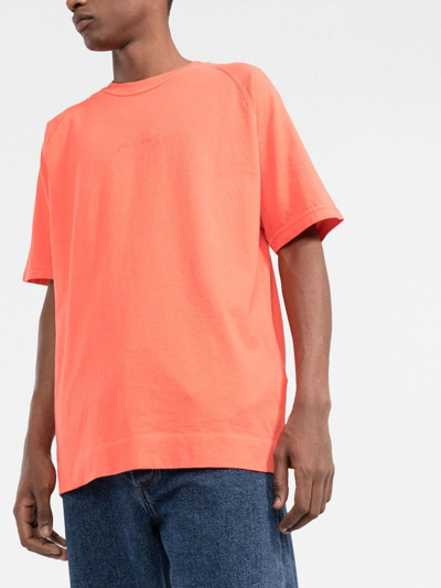 Shop Stone Island 40th Anniversary Short-sleeve T-shirt In Orange