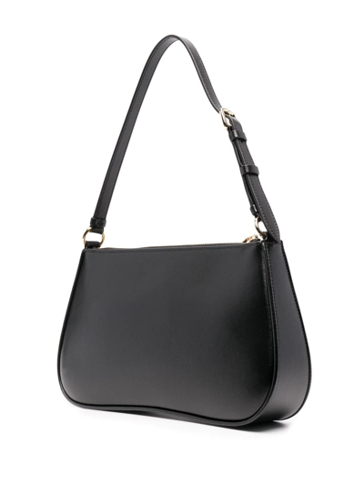 Shop Ferragamo Viva Bow Mini Shoulder Bag In Black