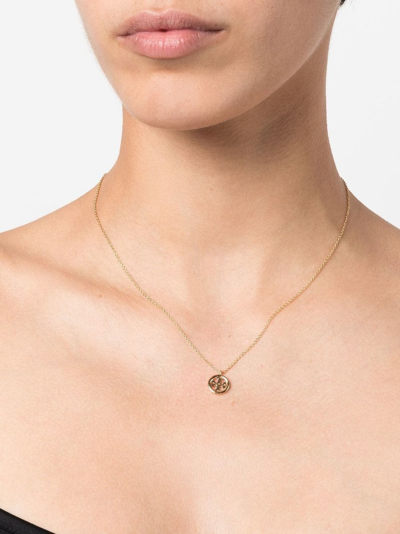 Tory Burch Logo-charm Necklace In Gold