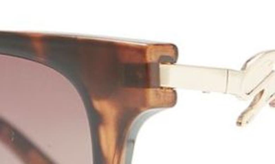 Shop Guess 55mm Cat Eye Sunglasses In Dark Havana / Gradient Brown