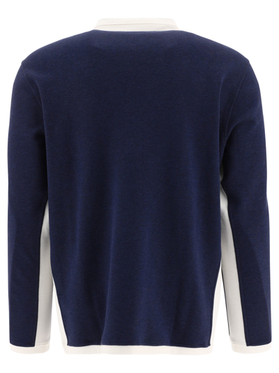Shop Brunello Cucinelli Sweatshirt With Print In Blue