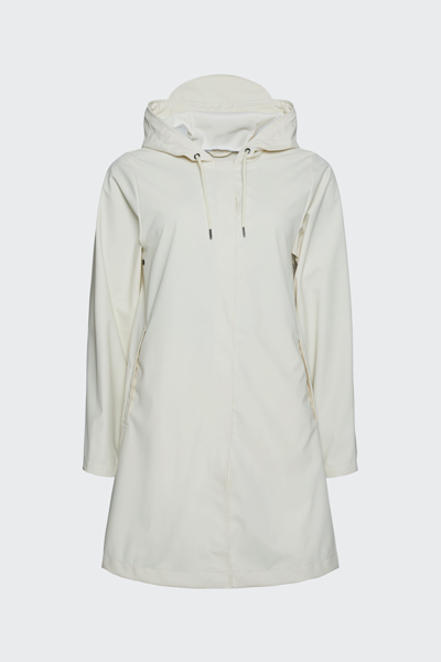 Shop Rains A-line Jacket In White