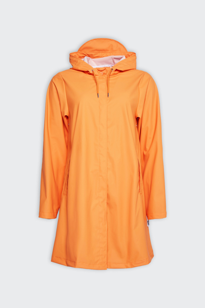 Shop Rains A-line Jacket In Orange