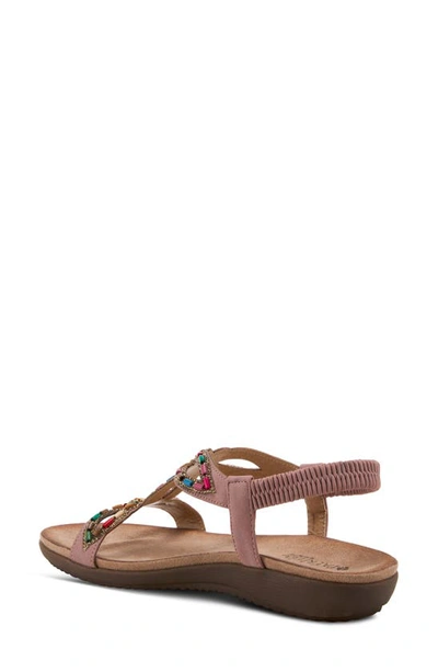 Spring Step Beaded Sandal In Pink